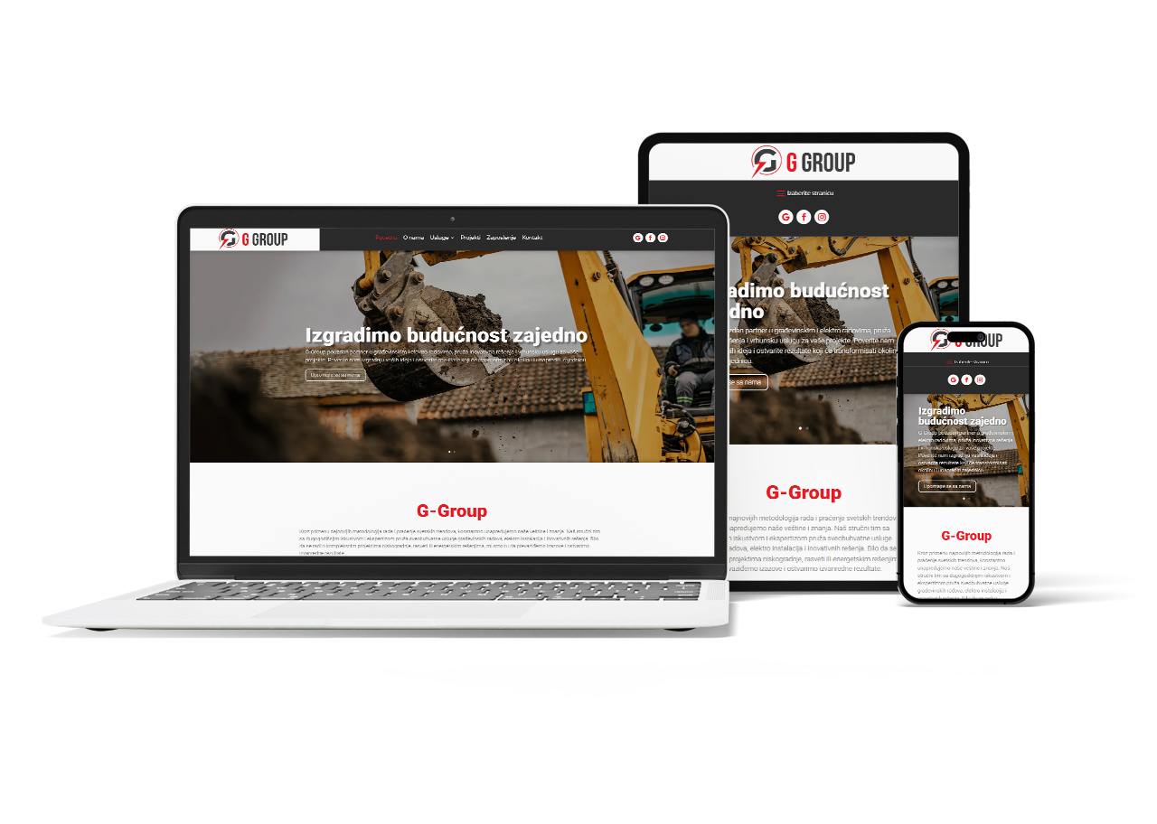 G Group-portfolio - Izrada sajtova Novi Sad